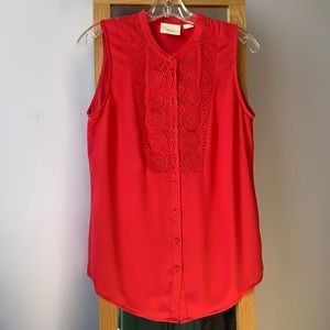 MAEVE | Sleeveless Eyelet Top • Size 8